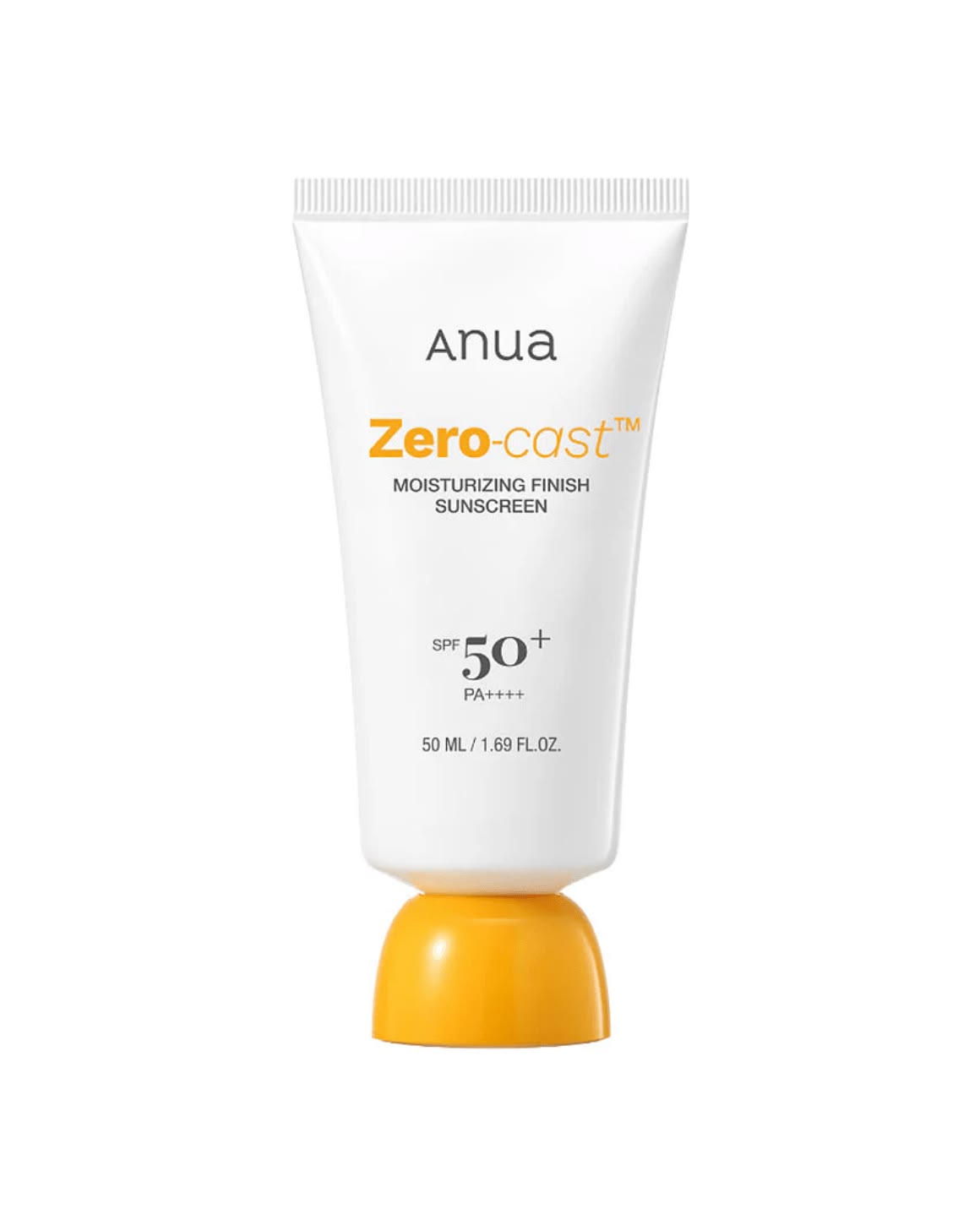Anua – Écran Solaire Physique Zero Cast Moisturizing Finish (SPF 50+ PA++)