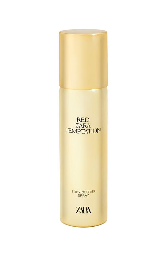 RED ZARA TEMPTATION BODY GLITTER SPRAY 100ML