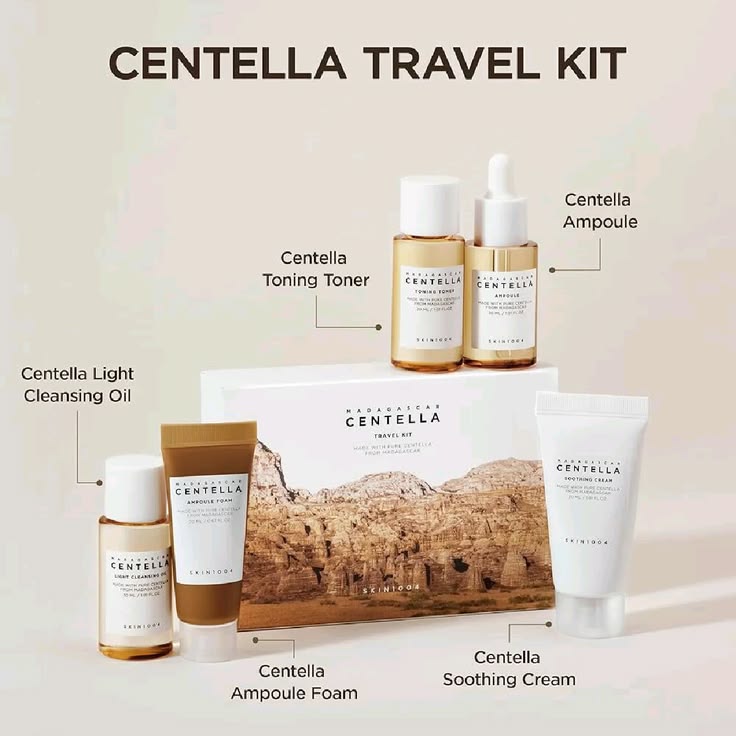 Skin1004 Madagascar Centella Travel Kit (5 produits)