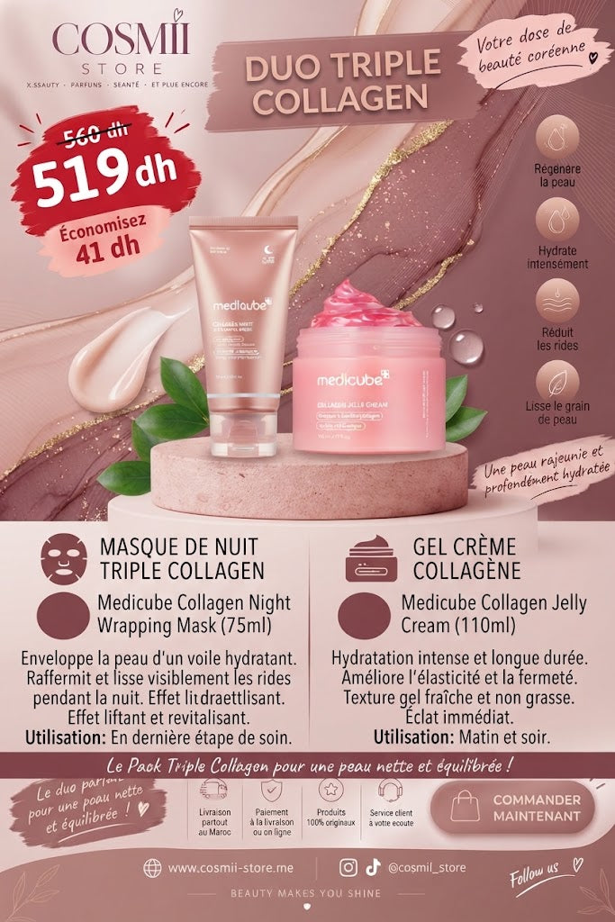 Duo Collagène – Crème Jelly 110 ml & Masque