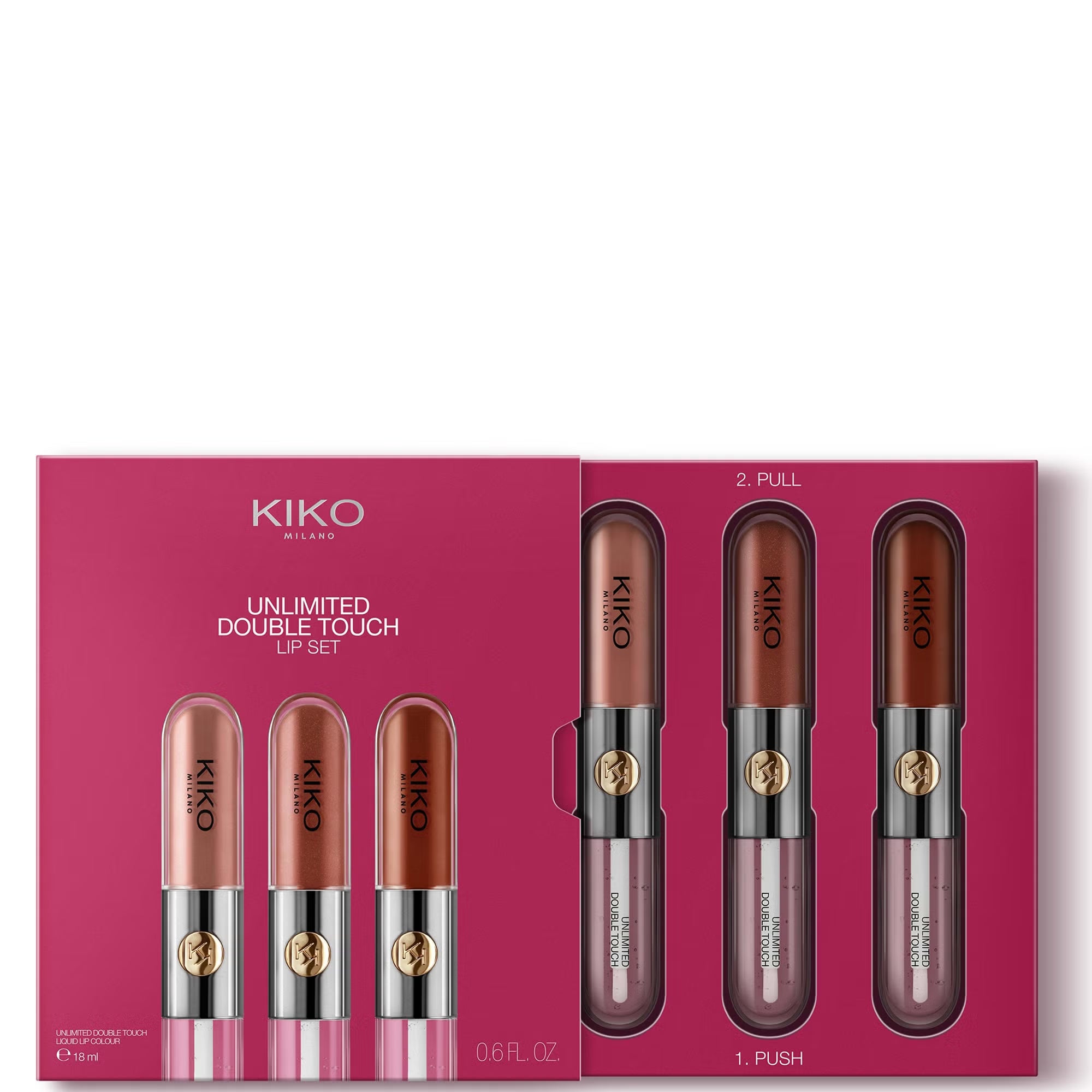 KIKO Milano Unlimited Double Touch Kit de Rouges à Lèvres